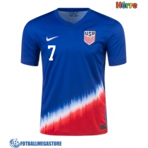 Fotballdrakt Herre Forente Stater Giovanni Reyna #7 Bortedrakt Copa America 2024 Kortermet